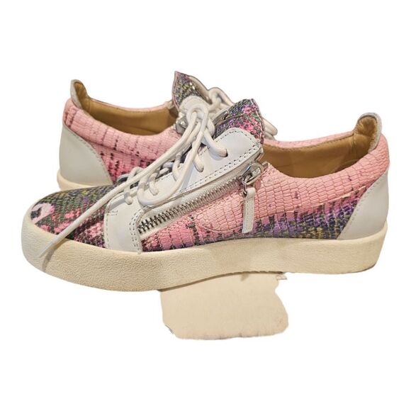 GIUSEPPE ZANOTTI‎ Womens Leather Low Top Sneakers - Size 39/8 - Picture 3 of 8